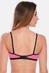 Featherline Single Layered Non-Wired Coverage T-Shirt Bra - Pink — thumbnail 4