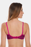 Featherline Padded Non Wired Demi Coverage T-Shirt Bra - Magenta — thumbnail 2