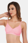 Featherline Single Layered Non Wired Full Coverage T-Shirt Bra - Pink — thumbnail 3