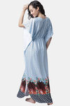 Secret Wish Polyester Loungewear Dress - Blue — thumbnail 2
