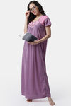Secret Wish Knit Cotton Full Length Nightdress - Pink — thumbnail 4