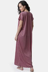 Secret Wish Knit Cotton Full Length Nightdress - Pink — thumbnail 2