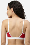 Berry'S Intimatess Red And White Triangle Cup T Shirt Women'S Bra  — thumbnail 2