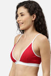 Berry'S Intimatess Red And White Triangle Cup T Shirt Women'S Bra  — thumbnail 3