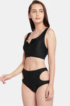 Berry's Intimates Polyester Elastane With Button Swim Set - Black — thumbnail 4