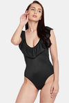 Berry's Intimates Polyester Elastane Slip-On Bodysuit Short - Black — thumbnail 5