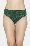 Fruit of the Loom Mid Rise Three-Fourth Coverage Bikini (Pack Of 3) - Blue Crimson Botonical Garden — thumbnail 10