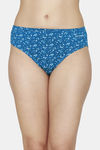 Fruit of the Loom Mid Rise Three-Fourth Coverage Bikini (Pack Of 3) - Blue Crimson Botonical Garden — thumbnail 2