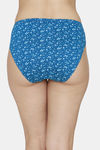 Fruit of the Loom Mid Rise Three-Fourth Coverage Bikini (Pack Of 3) - Blue Crimson Botonical Garden — thumbnail 4