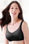 Enamor Full Cover Super Support Bra- Black — thumbnail 3