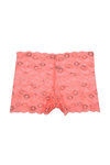Zivame Low Waist All Over Lace Boyshort Panty-Orange — thumbnail 1