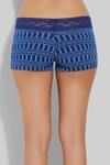 Zivame Soft Stretch Cotton Low Rise Boyshort Panty-Blue Tribal — thumbnail 2
