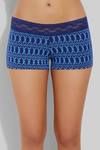 Zivame Soft Stretch Cotton Low Rise Boyshort Panty-Blue Tribal — thumbnail 4