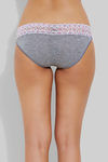 Zivame Soft Stretch Cotton Full Back Coverage Low Rise Hipster Brief-Pink Floral Lace — thumbnail 2