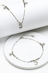 Giva 925 Sterling Silver  Crescent Charm Anklet (Single) — thumbnail 2