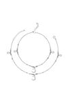 Giva 925 Sterling Silver  Crescent Charm Anklet (Single) — thumbnail 3