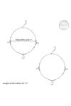 Giva 925 Sterling Silver  Crescent Charm Anklet (Single) — thumbnail 4
