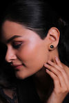 Giva 925 Sterling Silver Black Pearl Earrings — thumbnail 1