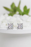 Giva 925 Sterling Silver Square Zircon Studs — thumbnail 2