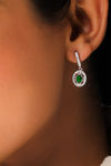 Giva 925 Sterling Silver Forest Green Drop Earrings — thumbnail 1