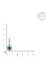 Giva 925 Sterling Silver Forest Green Drop Earrings — thumbnail 4