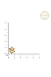 Giva 925 Sterling Silver Golden Flower Stud Earrings — thumbnail 4