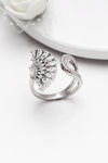 Giva 925 Sterling Silver Peacock Heritage Ring, Adjustable — thumbnail 2