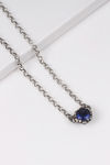 AVNI by Giva 925 Oxidised Silver Simply Blue Necklace — thumbnail 2