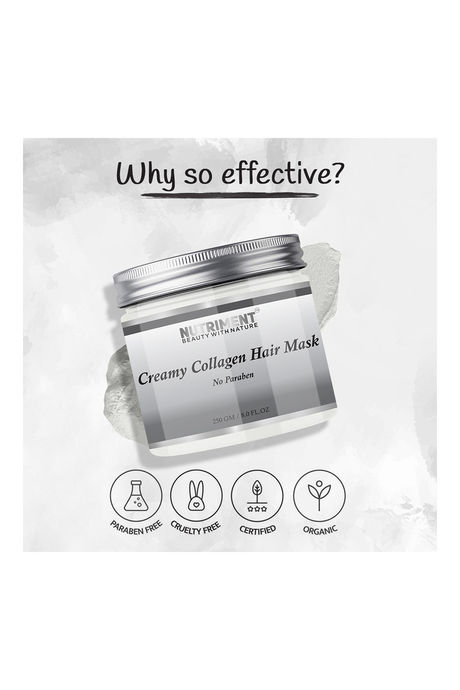Nutriment Collagen Creamy Hair Mask Pure Silver- (250 g) — image 3