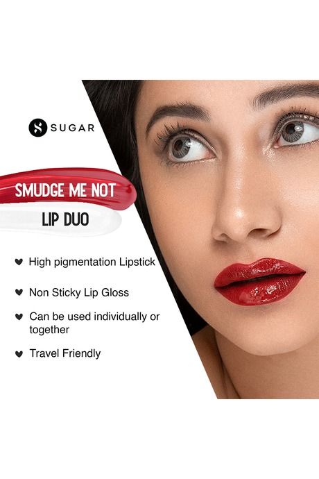 SUGAR Cosmetics Smudge Me Not Lip Duo - 28 Trusty Rusty (Rust Red), 3.5 ml — image 4