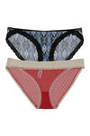 Zivame Ultra Soft Lace In Me Hipster Brief (Pack of 2) - Multicolor — thumbnail 1