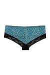 Zivame Abstract Print n Solid Panty (Pack of 3)- Blue — thumbnail 3