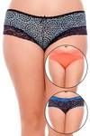 Zivame Ultra Soft Lace With Perky Print Low Rise Hipster Brief (Pack of 3)- Multicolor — thumbnail 8