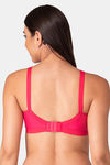 Komli Single Layered Non-Wired Full Coverage Minimiser Bra - Dark Pink — thumbnail 2