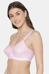 Komli Single Layered Non-Wired Full Coverage Minimiser Bra - Pink — thumbnail 3
