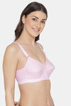 Komli Single Layered Non-Wired Full Coverage Minimiser Bra - Pink — thumbnail 4