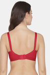 Komli Single Layered Non-Wired Full Coverage Minimiser Bra - Red — thumbnail 4