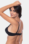 Komli Padded Non-Wired 3/4Th Coverage T-Shirt Bra - Black — thumbnail 4