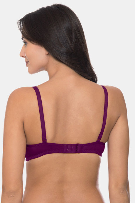 Komli Padded Non-Wired 3/4Th Coverage T-Shirt Bra - Magenta — image 2