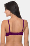 Komli Padded Non-Wired 3/4Th Coverage T-Shirt Bra - Magenta — thumbnail 2