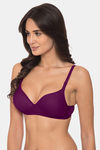 Komli Padded Non-Wired 3/4Th Coverage T-Shirt Bra - Magenta — thumbnail 3
