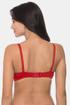Komli Padded Non-Wired 3/4Th Coverage T-Shirt Bra - Red — thumbnail 2