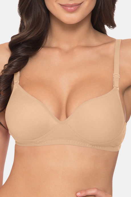 Komli Padded Non-Wired 3/4Th Coverage T-Shirt Bra - Skin — image 8