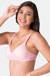 Komli Padded Non-Wired Full Coverage T-Shirt Bra - Baby Pink — thumbnail 3