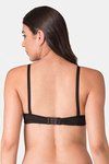 Komli Padded Non-Wired Full Coverage T-Shirt Bra - Black — thumbnail 2