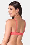 Komli Padded Non-Wired Full Coverage T-Shirt Bra - Coral — thumbnail 2