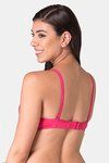 Komli Padded Non-Wired Full Coverage T-Shirt Bra - Dark Pink — thumbnail 2