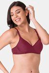 Komli Padded Non-Wired Full Coverage T-Shirt Bra - Magenta — thumbnail 3