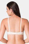 Komli Padded Non-Wired Full Coverage T-Shirt Bra - Off White — thumbnail 2
