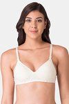 Komli Padded Non-Wired Full Coverage T-Shirt Bra - Off White — thumbnail 3